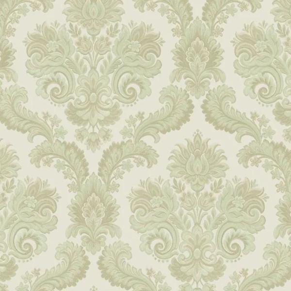 Imagem de Papel de Parede Thema Damask Verde 28825