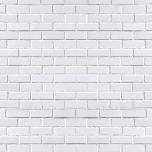 Imagem de Papel De Parede Tijolinho Clássico Branco - 3,00x0,50m