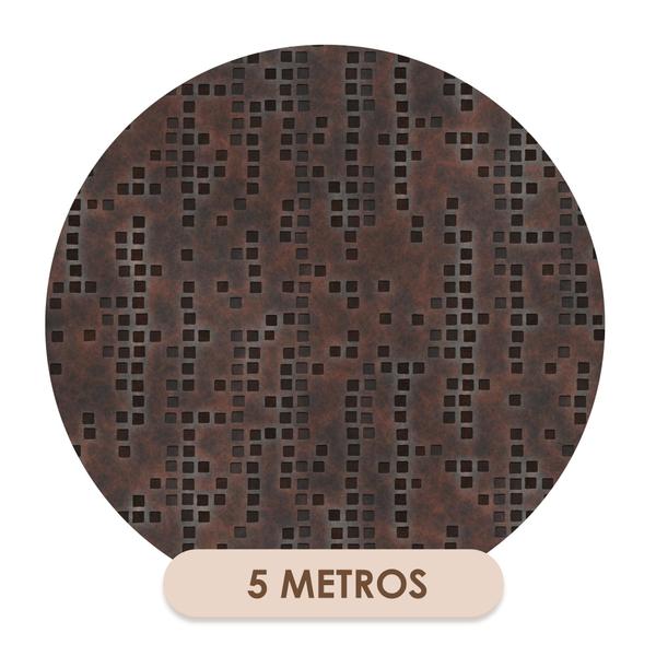 Imagem de Papel De Parede Vinílico Aço Corten Vermelho Industrial 5m