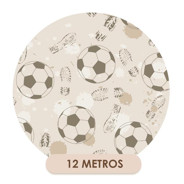 Imagem de Papel de Parede Vinílico Bolas De Futebol Quarto Menino 12m