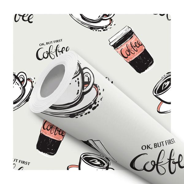 Imagem de Papel De Parede Vinílico Coffe Café Cozinha 5m