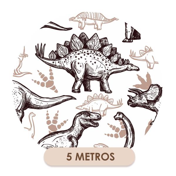 Imagem de Papel De Parede Vinílico Dinossauro Infantil Quarto 5m