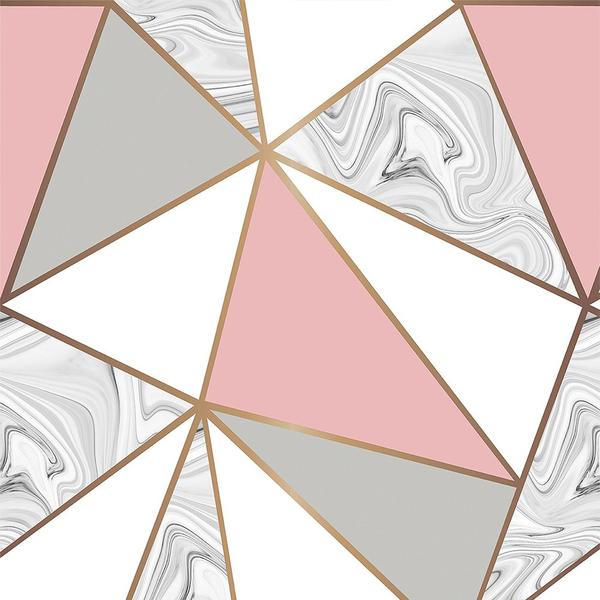 Imagem de Papel De Parede Zara Mármore Rose Gold Auto Colante