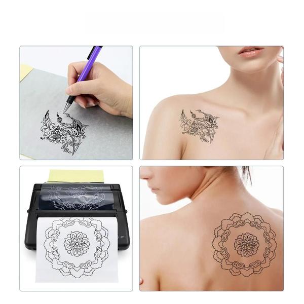 Imagem de Papel de Transferência para Tatuagem A4 - 50 Peças - Alta Qualidade