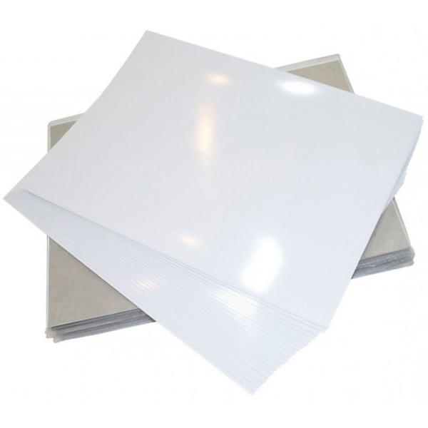 Imagem de Papel Foto Adesivo 115g A4 Glossy Branco Brilhante com 100 folhas