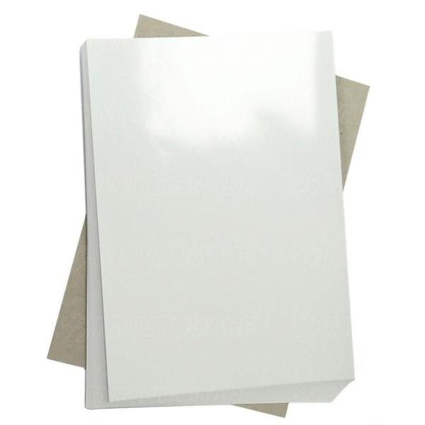 Imagem de Papel Foto Adesivo 115g A4 Glossy Branco Brilhante com 20 folhas