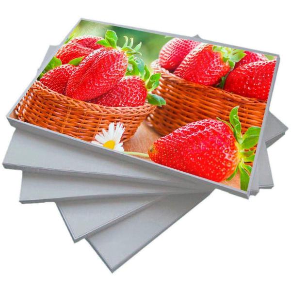 Imagem de Papel Foto Adesivo 115g A4 Glossy Branco Brilhante com 300 folhas