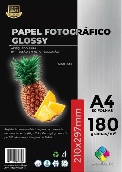 Imagem de Papel fotográfico 180gr Glossy  a prova água 400  folhas A4