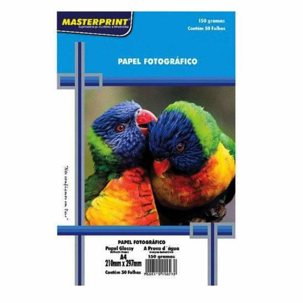 Imagem de Papel fotográfico 50 fls 150g Masterprint