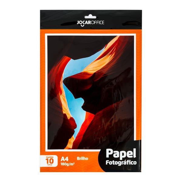 Imagem de Papel Fotográfico A4 Glossy Brilho 180g Pacote c/ 10 Folhas