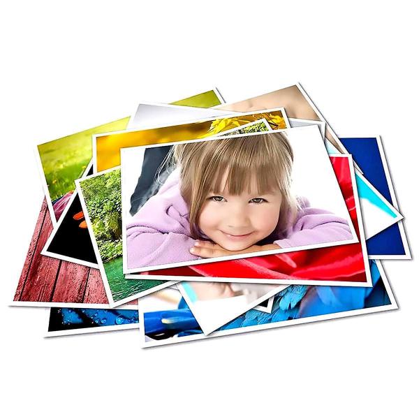 Imagem de Papel Fotográfico Adesivo 130g A4 Glossy Branco Brilhante Masterprint com 50 folhas