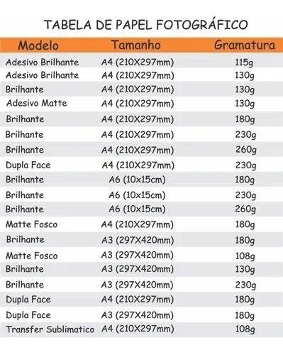 Imagem de Papel Fotográfico Adesivo A4 Brilhante 115g Cassmar 20fls