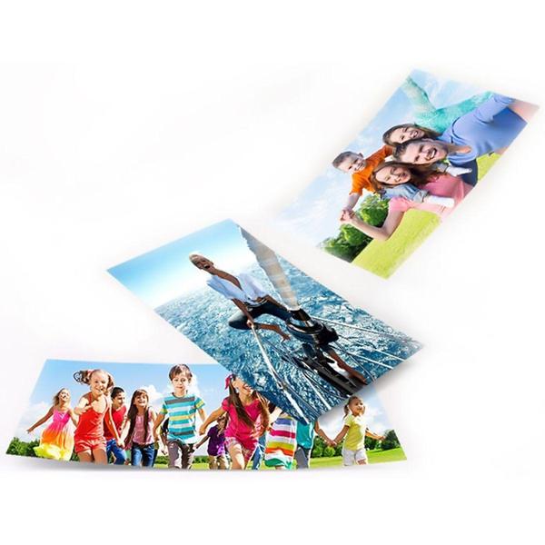 Imagem de Papel Fotográfico Adesivo Glossy A4 130g Branco Brilhante com 50 folhas - Premium