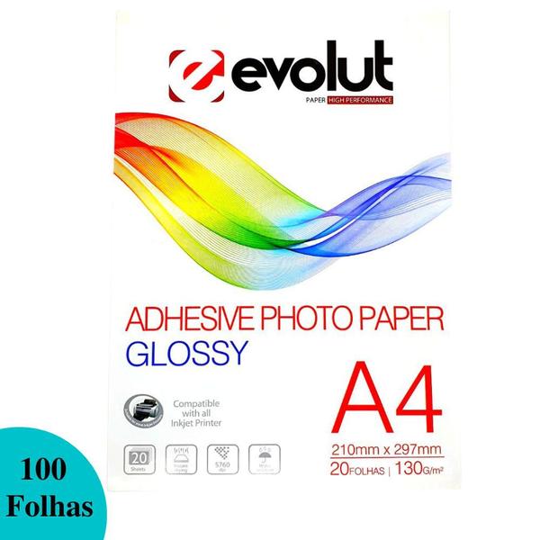 Imagem de Papel Fotográfico Glossy A4 Brilhante ou Fotográfico Adesivo Quantidades