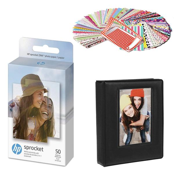 Imagem de Papel fotográfico HP Sprocket 2x3 Premium Zink Sticky Bundle