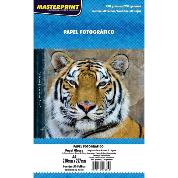 Imagem de Papel Fotografico INKJET A4 230G