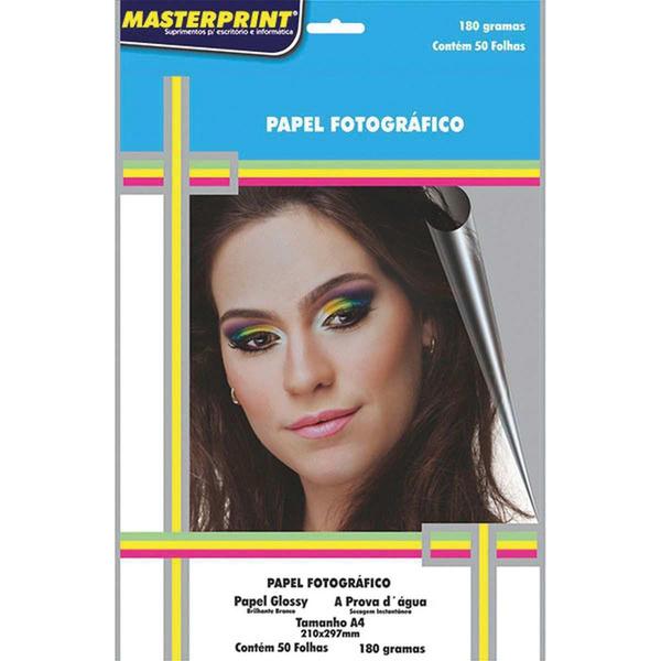 Imagem de Papel Fotografico INKJET A4 GLOSSY 180G (7898119103711) - Gna