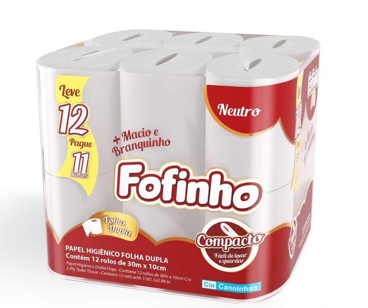 Imagem de Papel hig.fofinho f.dupla neutro pk24 rolos 30m  - fofinho