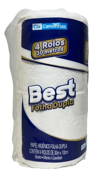 Imagem de Papel Higiênico Best Folha Dupla  05 Pct C/4 Rolos Kit