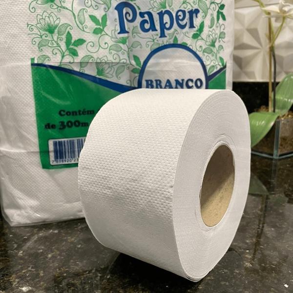 Imagem de Papel Higiênico Branco folha simples Best Paper 8 rolos