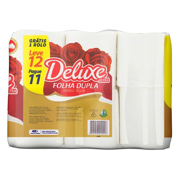 Imagem de Papel Higiênico Deluxe Folha Dupla Neutro Ultra Leve 12 Pague 11 Unidades