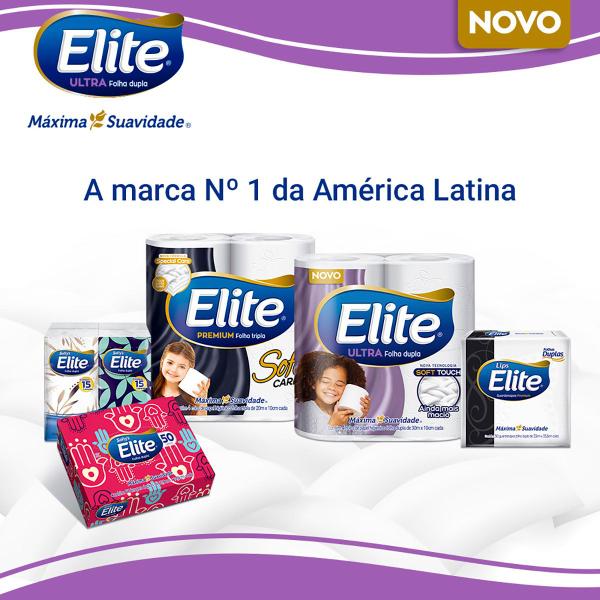 Imagem de Papel Higiênico Elite Folha Dupla 30M L12P11 Rolos