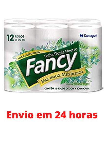 Imagem de Papel Higiênico Fancy 12 Rolos folha dupla - Damapel