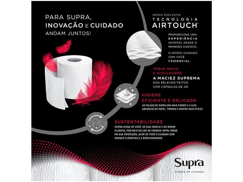 Imagem de Papel Higiênico Folha dupla Bracell Supra 16 Rolos 30m