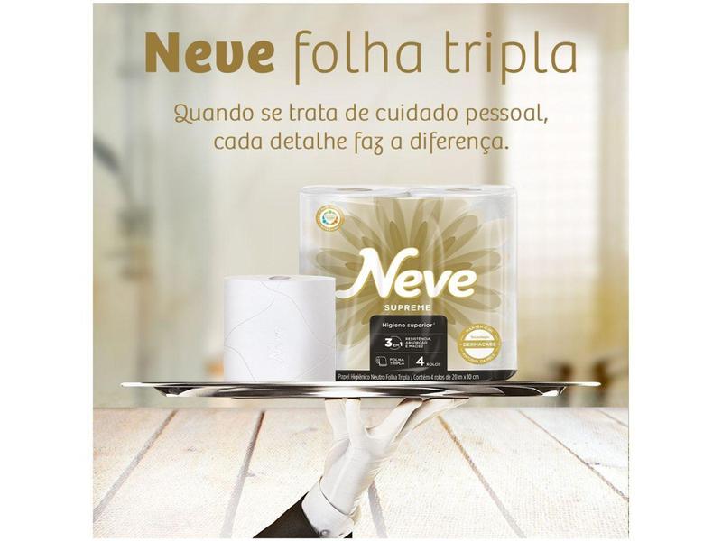 Imagem de Papel Higiênico Folha Tripla Neve Supreme 24 Rolos - 20m