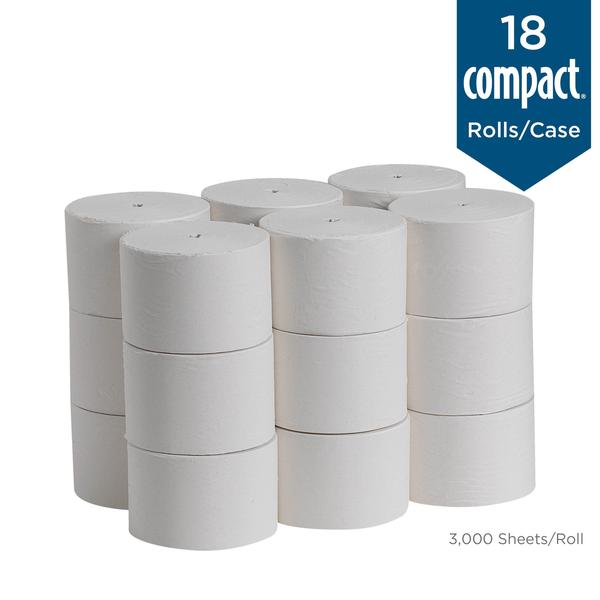 Imagem de Papel higiênico Georgia-Pacific Compact Coreless de 1 camada 18 rolos