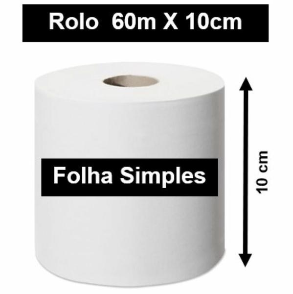 Imagem de Papel Higiênico Mili Bianco Folha Simples 60m Pct Com 24 Rolos