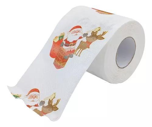 Papel Higiênico Natalinos Jogo com 3 Rolos 20M 10CM - Multiart Imagem de Papel Higiênico Natalinos Jogo com 3 Rolos 20M 10CM