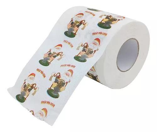 Papel Higiênico Natalinos Jogo com 3 Rolos 20M 10CM - Multiart Imagem de Papel Higiênico Natalinos Jogo com 3 Rolos 20M 10CM