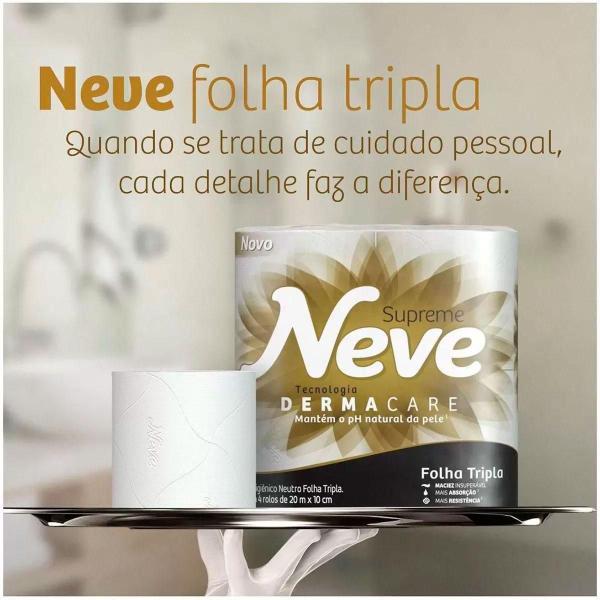 Imagem de Papel Higiênico Neve Supreme Folha Tripla 20m De 32 Un