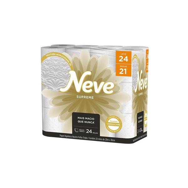 Imagem de Papel Higiênico Neve Supreme Folha Tripla Leve 24 Pague 21