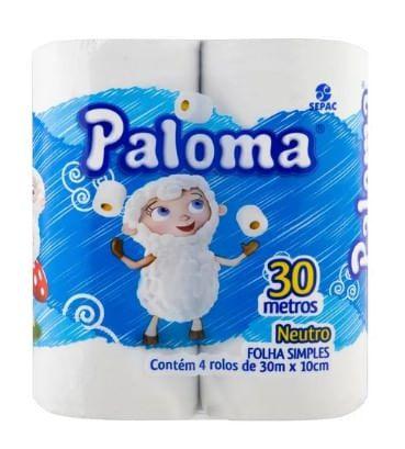 Imagem de Papel Higiênico PALOMA Pct c/4 Rolos de 30m Neutro