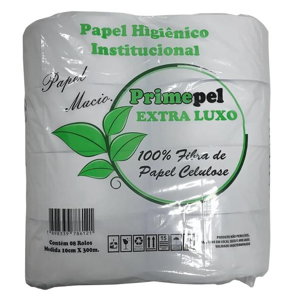 Imagem de Papel Higiênico Rolão Luxo 08 Unidades 300 Metros