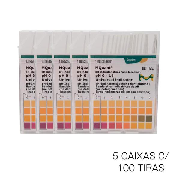 Imagem de Papel Indicador de PH 0-14 Kit c/500und Merck 