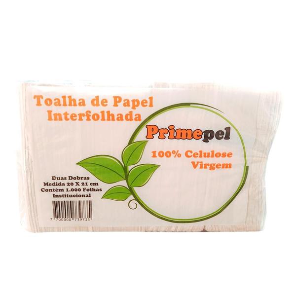 Imagem de Papel Interfolha 100% Celulose 1000 Folhas 21x20 Primepel