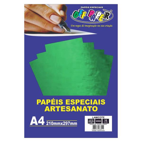 Imagem de Papel Lamicote 10 fls 250g/m Off Paper