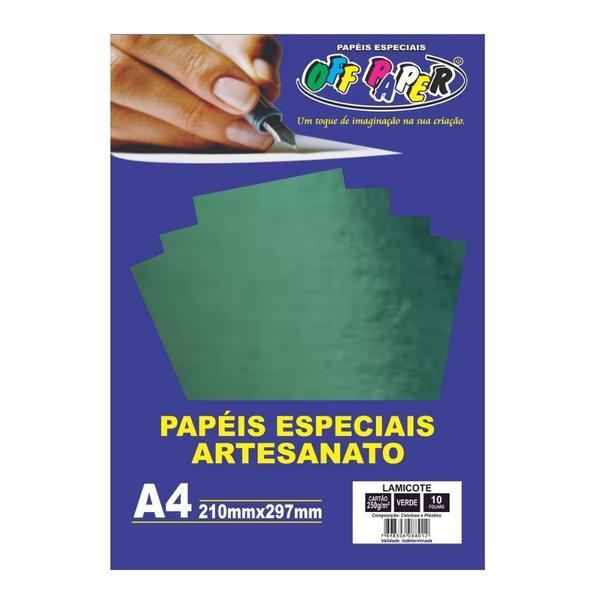 Imagem de Papel lamicote 250g 10 folhas off paper