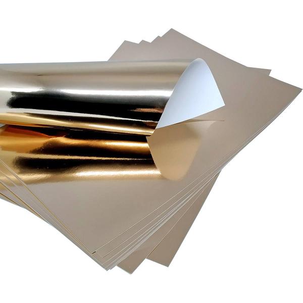 Imagem de Papel Laminado A4 250g para Artesanato Azul Rosa Verde Vermelho Prata Dourado Rose Gold Cobre 8x10 Folhas Masterprint