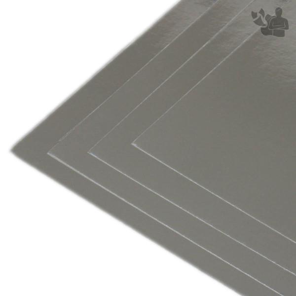 Imagem de Papel Laminado Prata 250g A4 50 Folhas