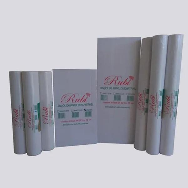 Imagem de Papel Lencol 70 X 50 Extra Branco Cx C/ 6 Unidades - Rubi