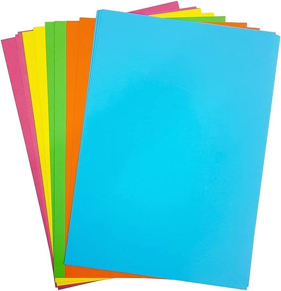 Imagem de Papel Lumi Paper A4 120g 5 Cores Fluorescentes 25fls Escolar