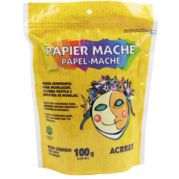 Imagem de Papel Machê Acrilex 100G Atóxico