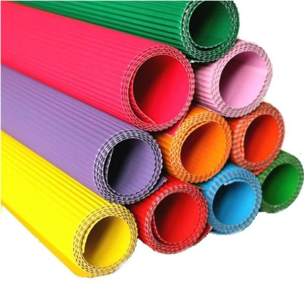 Imagem de Papel microondulado cores 50x80 - c/5 unid