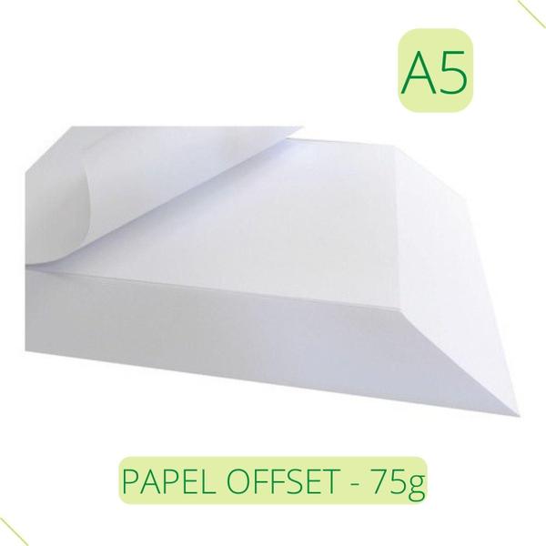 Papel Offset A5 Branco 1000 Folhas Sulfite 75G Chambril Top Imagem de Papel Offset A5 Branco 1000 Folhas Sulfite 75G Chambril Top