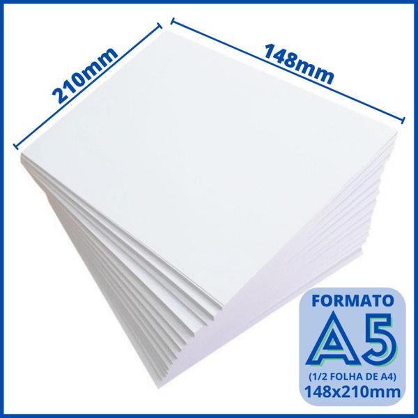 Papel Offset A5 Branco 1000 Folhas Sulfite 90G Chambril Top Imagem de Papel Offset A5 Branco 1000 Folhas Sulfite 90G Chambril Top