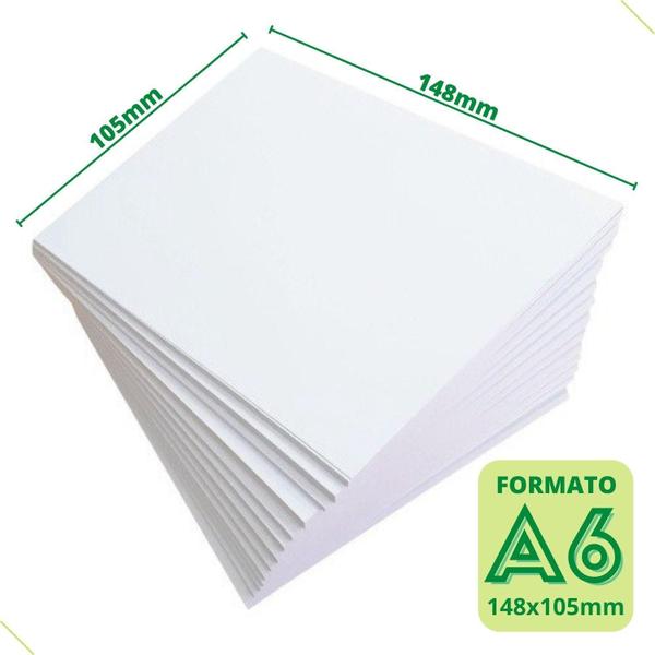 Imagem de Papel Offset A6 Branco 2000 Folhas Sulfite 75G Chambril Top